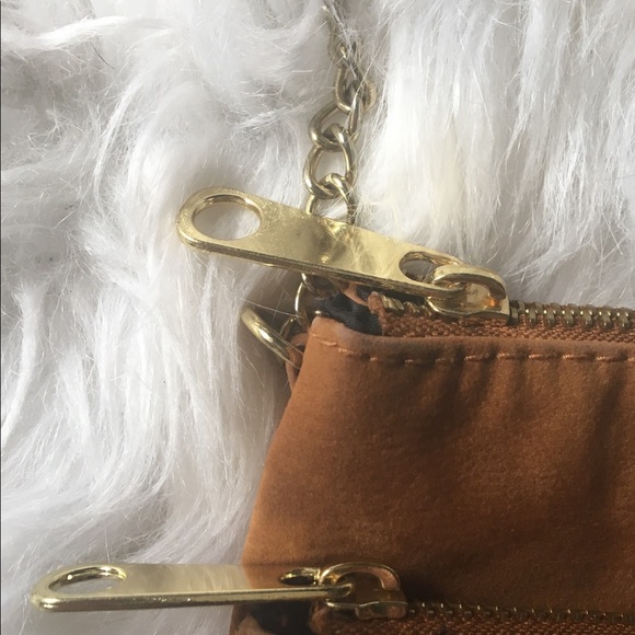 H&M Cognac Suede Adjustable Strap Crossbody Bag - Picture 2 of 4